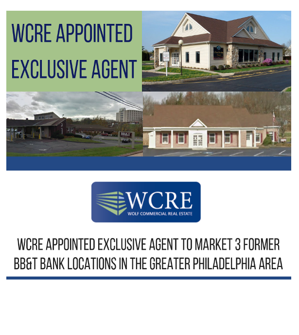 WCRE APPOINTED EXCLUSIVE AGENT TO MARKET 3 FORMER BB&T ...