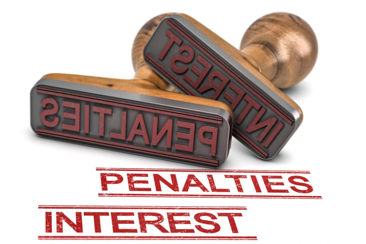 The 1099 penalty increases with time. The penalties are